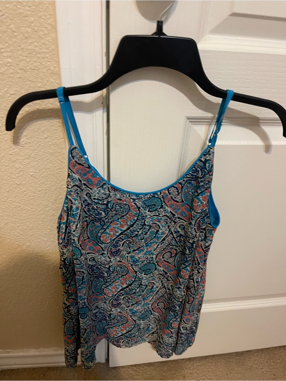 Signature Studio Teal Paisley Print Camisole